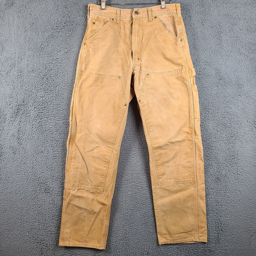 Stan Ray USA Mens Double Knee Painter Pants Duck Brown Canvas Workwear 32x32